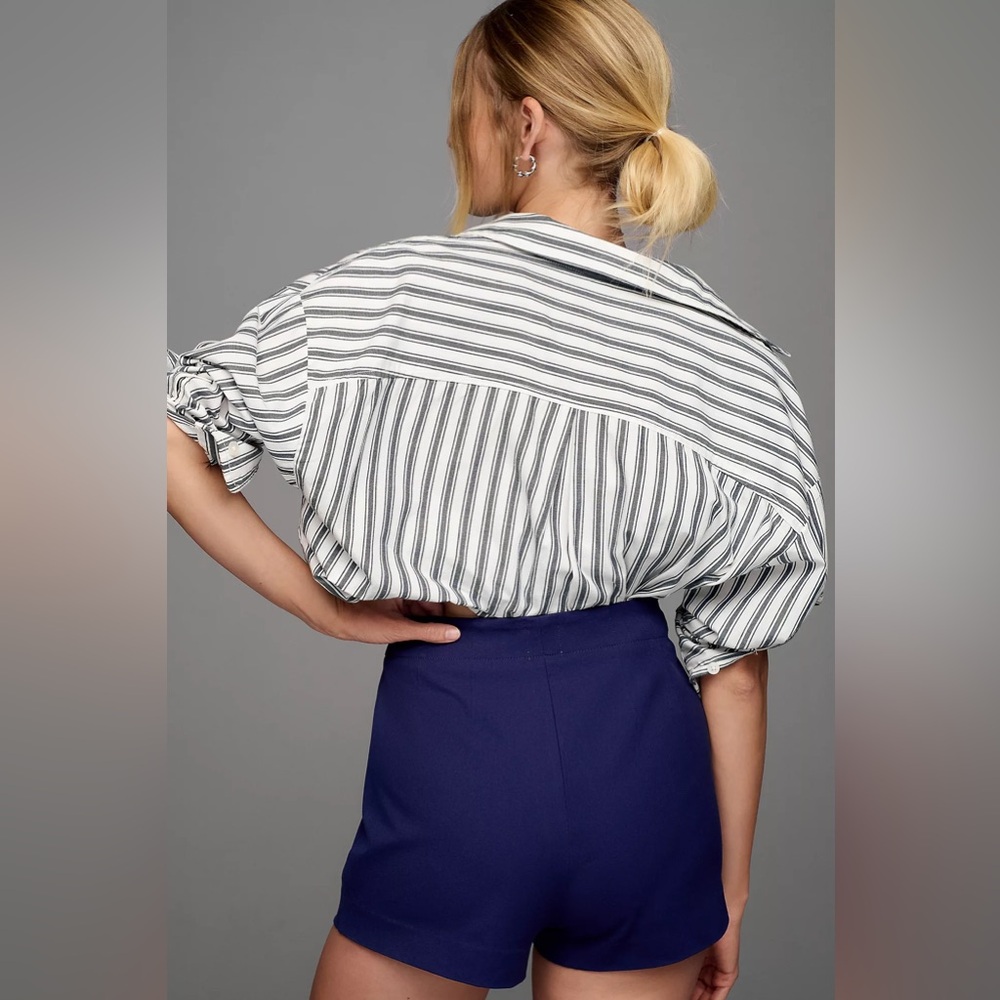 Anthropologie Maeve Zippered Micro Shorts - Picture 4 of 6